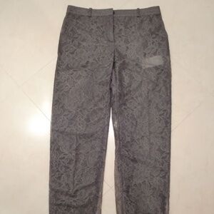 VALENTINO GRAY LACE TROUSERS PANTS SZ 4